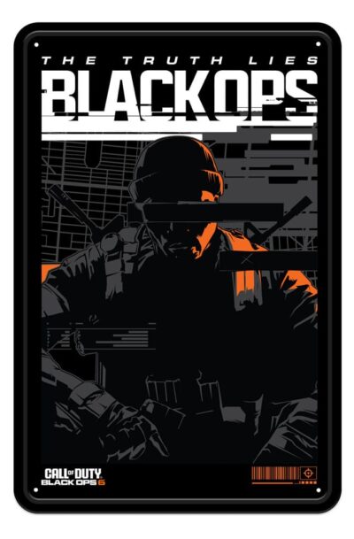 Call of Duty: Black Ops 6 Me­tall­schild Black Ops 6 20 x 30 cm