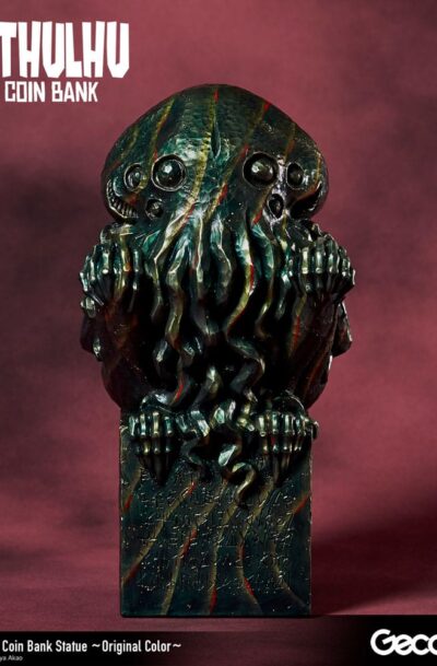 Gecco: H.P. Lovecraft Cthulhu Mythos Spardosen Statue Cthulhu (Original Color) 24 cm