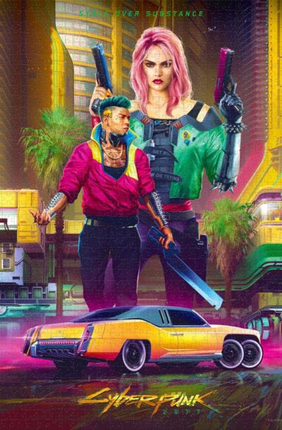 Good Loot: Cyberpunk 2077 Puzzle Kitsch Style (1000 Teile)