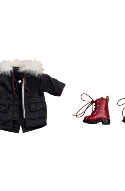 Original Character Zubehör-Set für Nendoroid Doll Actionfiguren Warm Clothing Set: Boots & Mod Coat (Black)