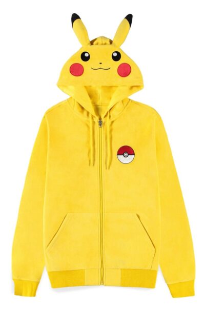 Difuzed: Pokémon Kapuzenjacke mit Reissverschluss Pikachu  Grösse XL