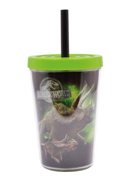 Joy Toy (IT): Jurassic World Trinkbecher mit Trinkhalm 300 ml