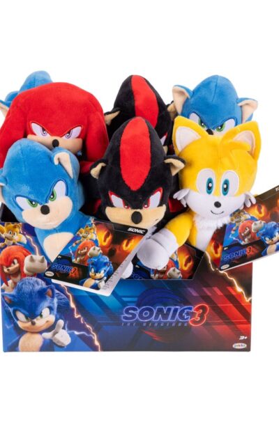 Jakks Pacific: Sonic – The Hedgehog Movie 3 Plüschfiguren Wave 1 23 cm Sortiment (8)