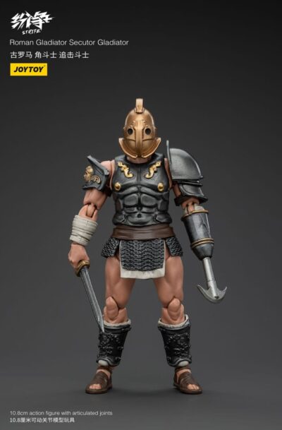 Joy Toy (CN): Strife Actionfigur 1/18 Roman Gladiator Secutor Gladiator 11 cm