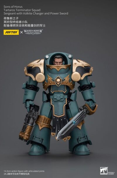Joy Toy (CN): Warhammer The Horus Heresy Actionfigur 1/18 Tartaros Terminator Squad Sergeant With Volkite Charger And Power Sword 12 cm