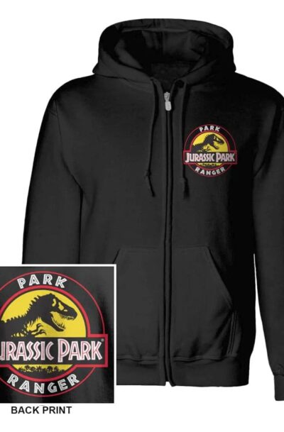 Heroes Inc: Jurassic Park Kapuzenpullover mit Reissverschluss Park Ranger  Grösse S