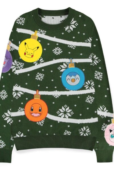 Difuzed: Pokémon Sweatshirt Christmas Jumper Xmas Balls Grösse M