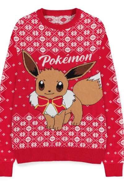Difuzed: Pokémon Sweatshirt Christmas Jumper Evoli  Grösse S