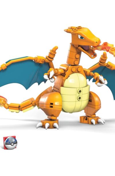 Mattel: Pokémon Mega Construx Wonder Builders Bauset Glurak 10 cm
