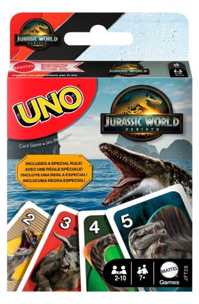 Jurassic World: Die Wiedergeburt UNO Kartenspiel