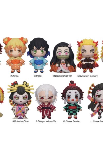 Demon Slayer: Kimetsu no Yaiba 3D PVC-Taschenanhänger Series 5 Display (24)
