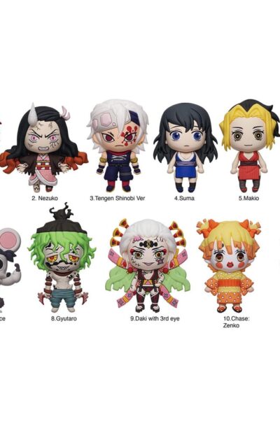 Demon Slayer: Kimetsu no Yaiba 3D PVC-Taschenanhänger Series 6 Display (24)