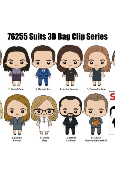 Monogram Int.: Suits 3D PVC-Taschenanhänger Series 1 Display (24)