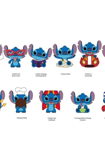 Monogram Int.: Lilo & Stitch 3D PVC-Taschenanhänger Series 7 Display (24)