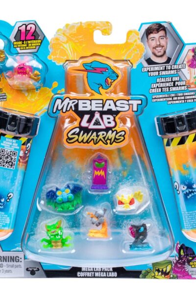 Moose Toys: Mr. Beast Lab Swarms Minifiguren 12er-Pack Mega Lab 4 3 cm Sortiment (4)