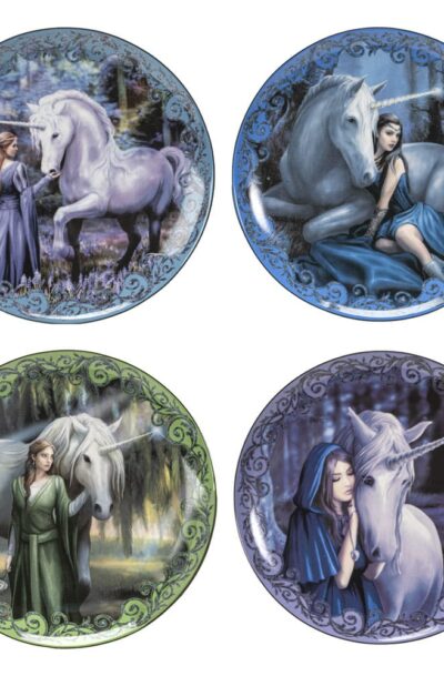 Pacific Trading: Anne Stokes Teller 4er-Pack Unicorn and Maiden