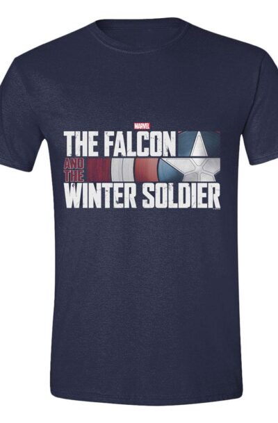 PCMerch: The Falcon and the Winter Soldier T-Shirt Action HR Logo Navy Grösse XL