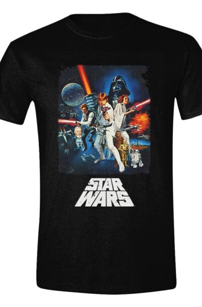 PCMerch: Star Wars A New Hope T-Shirt Retro Poster   Grösse XL