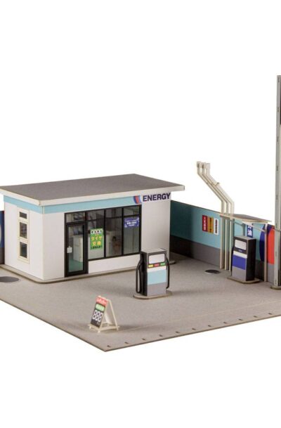 Plum: Original Illustration Paper Model Kit 1/64 Gas Station 11 cm (re-run)