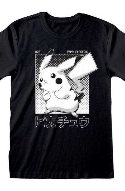 Heroes Inc: Pokemon T-Shirt Halftone Pikachu Grösse S