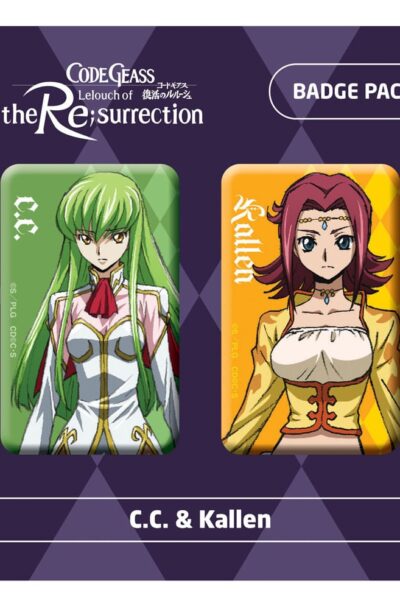 Code Geass Lelouch of the Re:surrection Ansteck-Buttons Doppelpack C.C. & Kallen