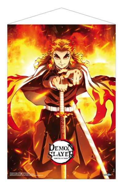 Demon Slayer: Kimetsu no Yaiba Wandrolle Kyojuro Rengoku 50 x 70 cm