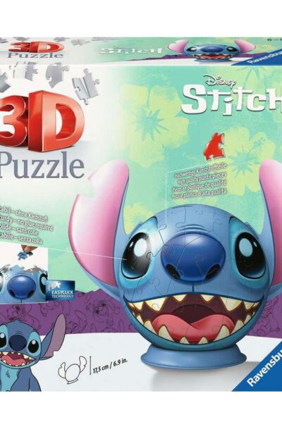 Ravensburger: Lilo & Stitch 3D Puzzle Ball mit Ohren Stitch (77 Teile)