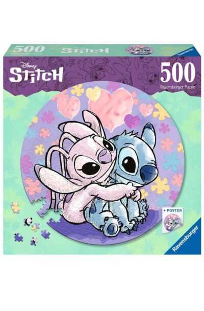 Ravensburger: Lilo & Stitch Rund-Puzzle Stitch (500 Teile)