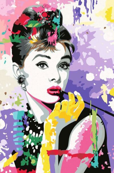 Ravensburger: Audrey Hepburn CreArt Malen nach Zahlen Malset 30 x 40 cm