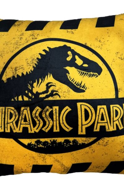 SD Toys: Jurassic Park Kissen Caution Logo 45 cm
