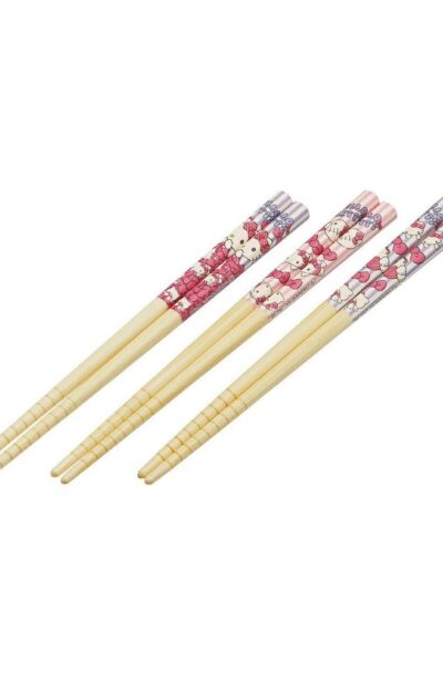 Skater: Hello Kitty Bambus Essstäbchen Set Hello Kitty