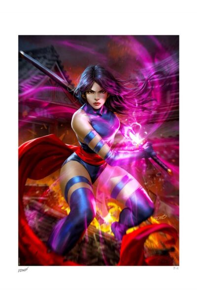 Sideshow Collectibles: Marvel Kunstdruck Psylocke 46 x 61 cm – ungerahmt