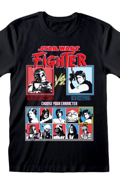 Heroes Inc: Star Wars T-Shirt Vs Screen Black Grösse XL