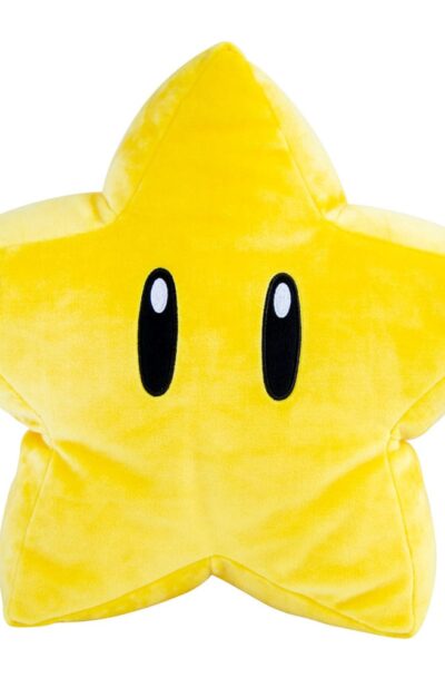 Tomy: Super Mario Mocchi-Mocchi Plüschfigur Mega – Super Stern 30 cm