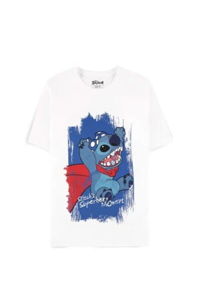 Difuzed: Lilo & Stitch T-Shirt Superhero White  Grösse XL