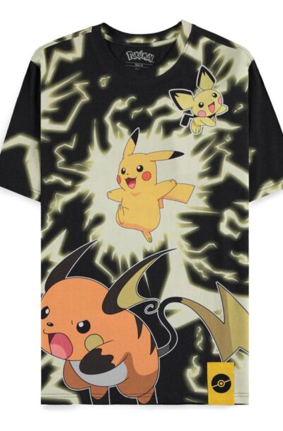 Difuzed: Pokémon T-Shirt Mirage AOP Pikachu Lightning Grösse S