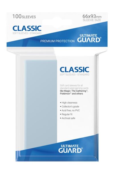 Ultimate Guard: Ultimate Guard Classic Soft Sleeves Standardgrösse Transparent (100)