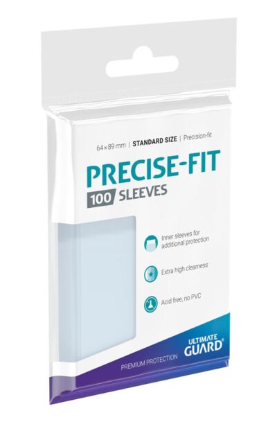 Ultimate Guard: Ultimate Guard Precise-Fit Sleeves Standardgrösse Transparent (100)