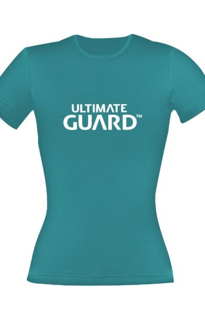 Ultimate Guard: Ultimate Guard Girlie T-Shirt Wordmark Petrolblau Grösse M