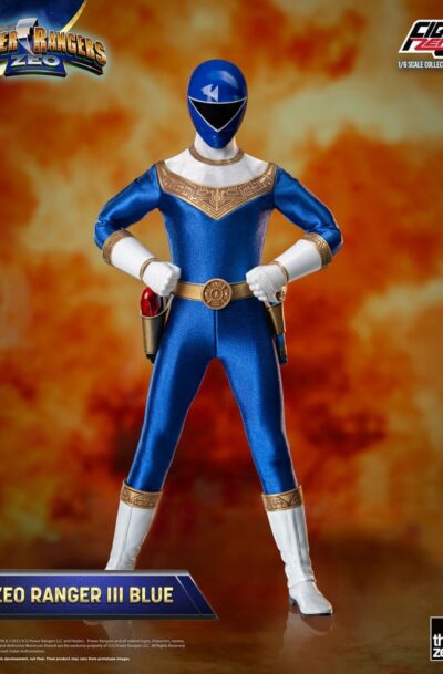 ThreeZero: Power Rangers Zeo FigZero Actionfigur 1/6 Ranger III Blue 30 cm