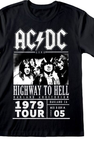 Heroes Inc: AC/DC T-Shirt Highway To Hell 1979 Tour Black Grösse L