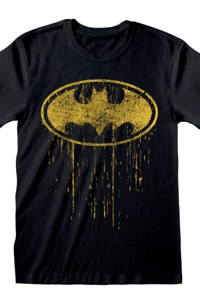 Heroes Inc: Batman T-Shirt Dripping Symbol   Grösse M