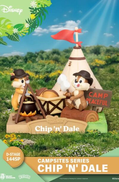 Beast Kingdom Toys: Disney D-Stage Campsite Series PVC Diorama Chip & Dale Special Edition 10 cm