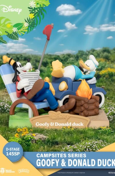 Beast Kingdom Toys: Disney D-Stage Campsite Series PVC Diorama Goofy & Donald Duck Special Edition 10 cm