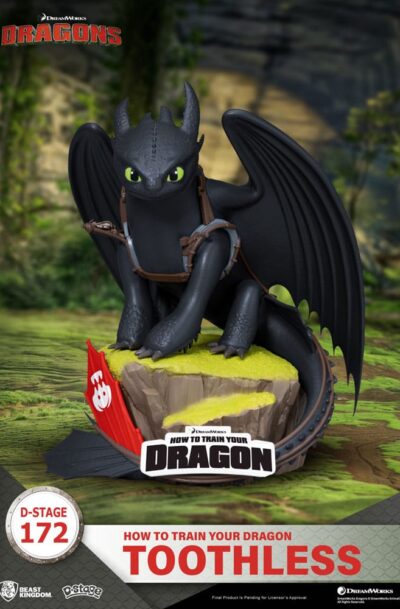 Beast Kingdom Toys: Drachenzähmen leicht gemacht D-Stage PVC Diorama Ohnezahn Statue 14 cm
