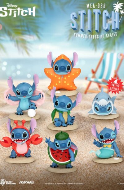 Beast Kingdom Toys: Lilo & Stitch Mini Egg Attack Figuren Stitch summer dress up Series 8 cm Sortiment (6)