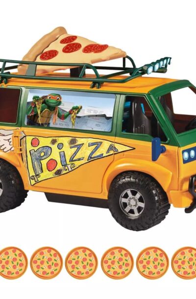 Teenage Mutant Ninja Turtles: Mutant Mayhem Fahrzeug Pizzafire Van 20 cm