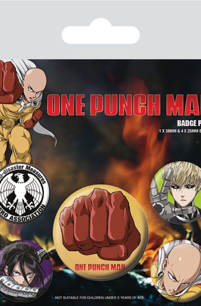 Pyramid International: One Punch Man Ansteck-Buttons 5er-Pack Destructive