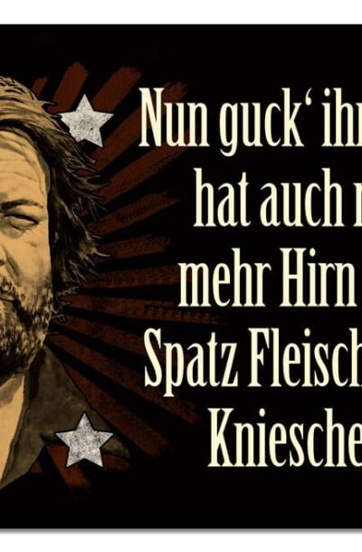 Blechwaren Fabrik Braunschweig: Bud Spencer Blechschild Nun guck‘ ihn dir an,… 10 x 15 cm