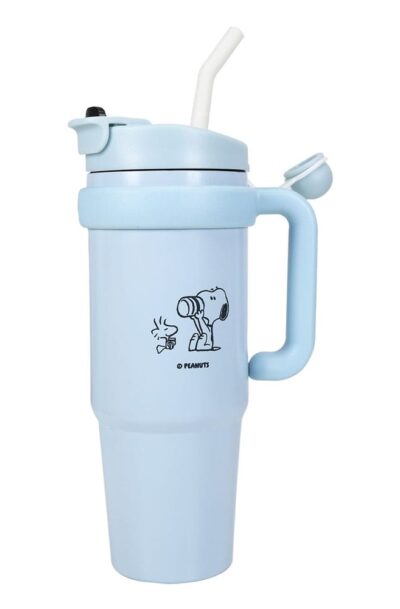 Blue Sky Studios: Peanuts Thermobecher mit Trinkhalm Snoopy 887 ml